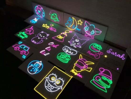 Neon Light-Up Art